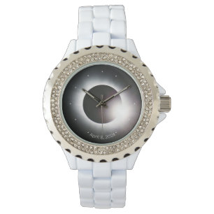 Personalize Total Solar Eclipse 2024 womens Watch