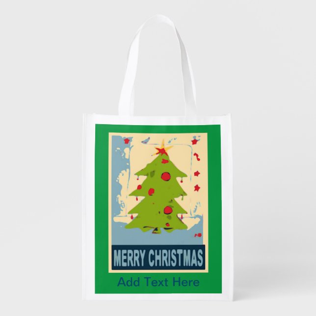 Personalize Tote Christmas Tree (Front)