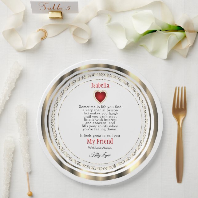 Personalize Treat Plate - Friends, Family, Etc... (Wedding)
