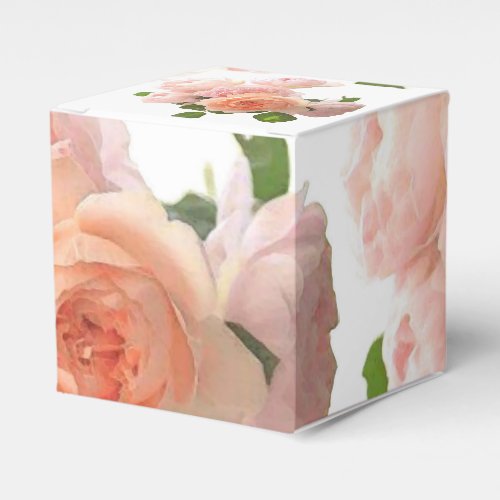 Personalize Trendy Roses Modern Elegant Template Favor Boxes