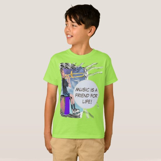 Personalize Trombone Music Is A Friend For Life! T-Shirt