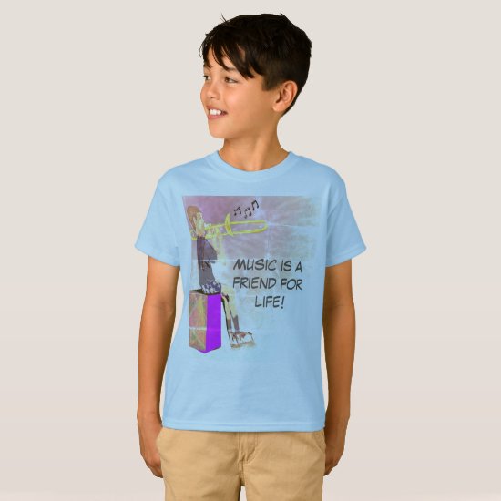 Personalize Trombone Music Is A Friend For Life! T T-Shirt
