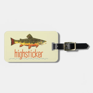 Personalize Trout FishiNG Luggage Tag