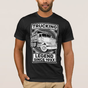 Personalize Trucking Legend Dump Truck Driver T-Shirt