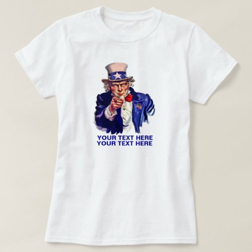 Personalize Uncle Sam T_Shirt