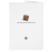 Personalize Valentine's red heart and bow Cards (Back)