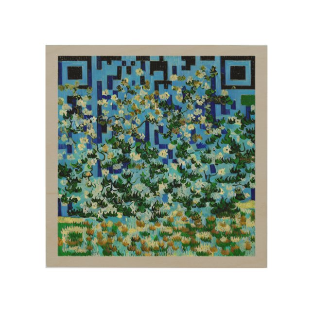 PERSONALIZE VAN GOGH ALMOND BLOSSOM QR CODE AI ART (Front)