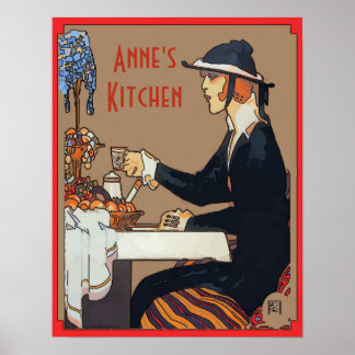 Personalize Vintage Coffee Kitchen Sign