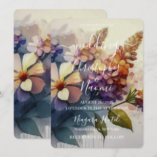 PERSONALIZE: Vintage Flowers Invitation