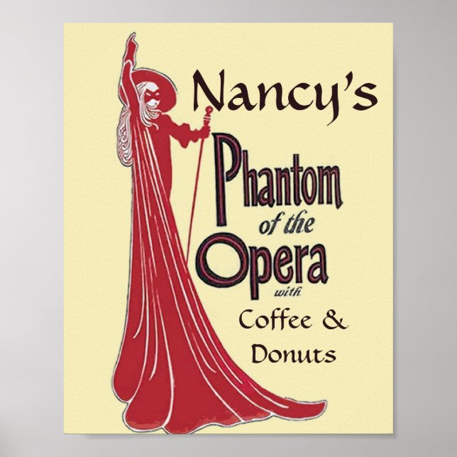 Personalize Vintage Opera Poster (Front)