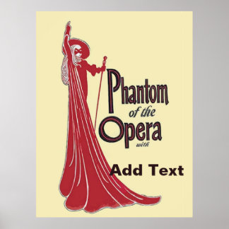 Personalize Vintage Opera Poster