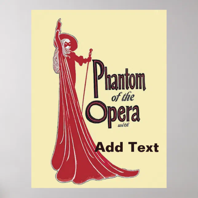 Model Opera Posters Personalize Vintage Opera Poster | Zazzle
