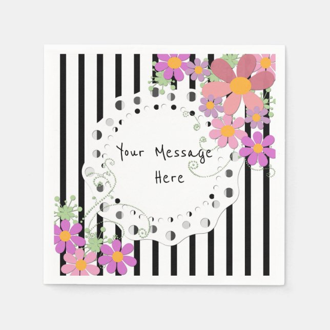 Personalize , vintage , retro napkins (Front)