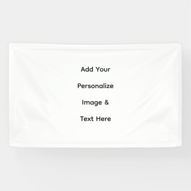 personalize Vinyl Banner, 3' x 5' Banner (Horizontal)