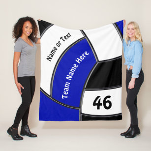 Personalize Volleyball Gift Ideas For Senior Night Fleece Blanket