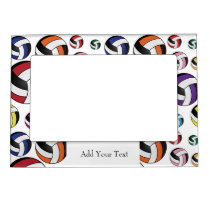 Personalize Volleyball Player - Colorful Magnetic Frame
