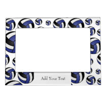 Personalize Volleyball Player - Dark Blue Magnetic Frame