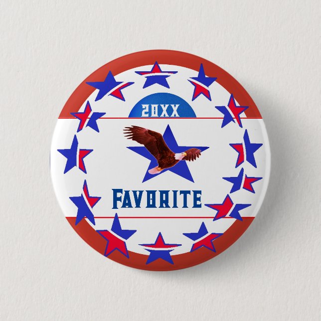 Personalize W/ Favorite Candidate - Vote Button (Front)
