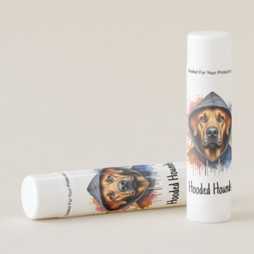 Personalize Watercolor Artwork Dog Hoodie Splatter Lip Balm