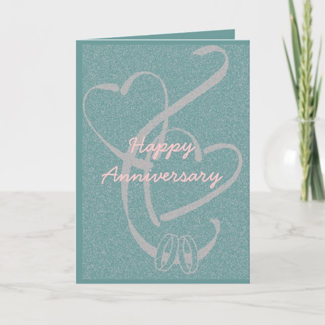 Personalize Wedding Anniversary Card (Front)