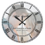 Personalize Wedding Anniversary (Your Photo) Large Clock Personalize Wedding Anniversary (Your Photo) Large Clock