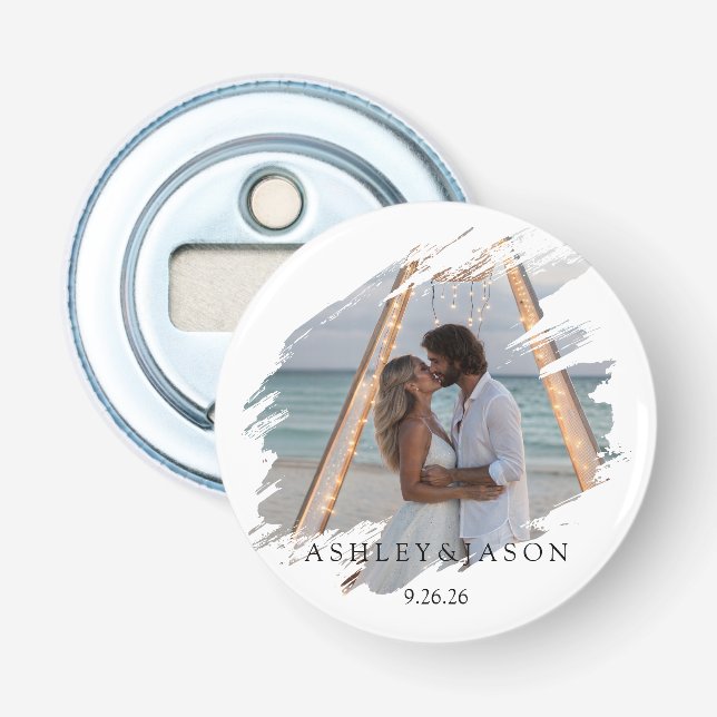 Personalize Wedding  Bottle Opener (Front)