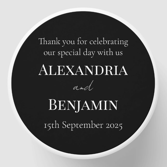 Personalize Wedding Engagement Shower Minimal Mini Candle Favors (Front)