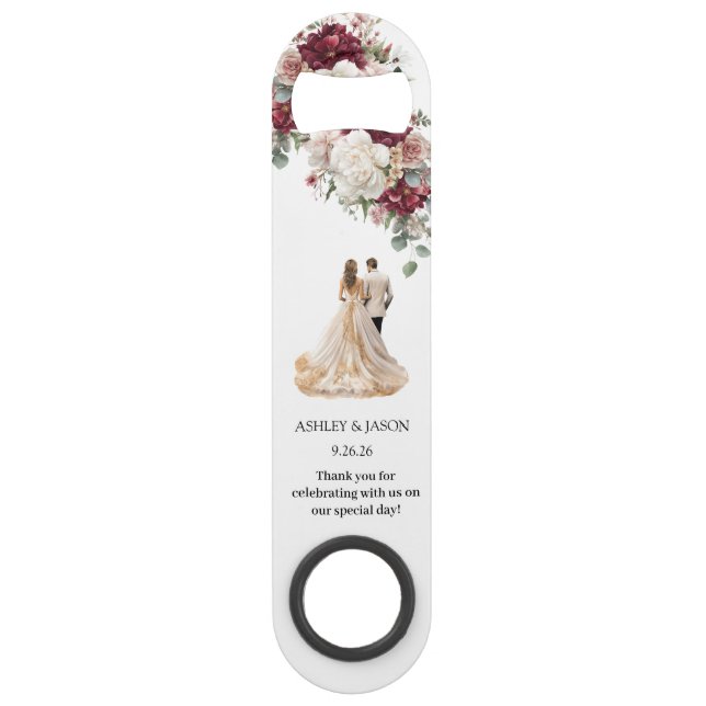 Personalize Wedding Favor Bottle Opener (Front)
