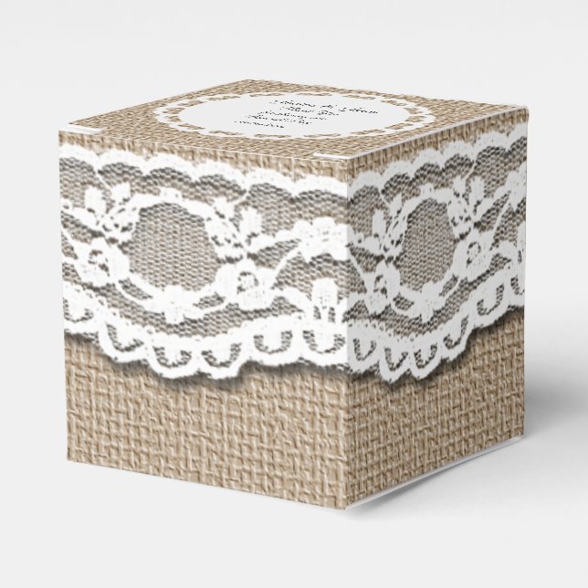 Personalize Wedding Favor Box (Front Side)