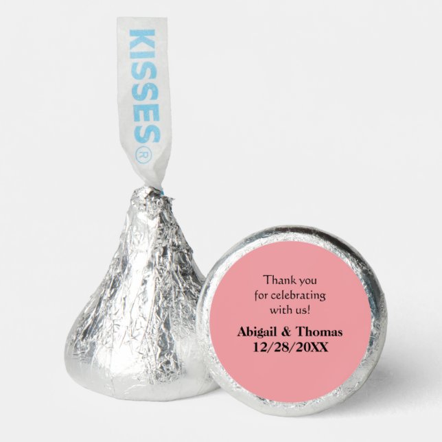 Personalize Wedding Favors Hershey Kisses (Front)