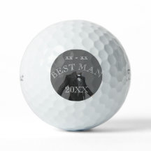 Personalize Wedding Gift Best Man Golf ball