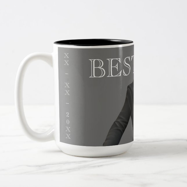 Personalize Wedding Gift Two-Tone Coffee Mug (Left)