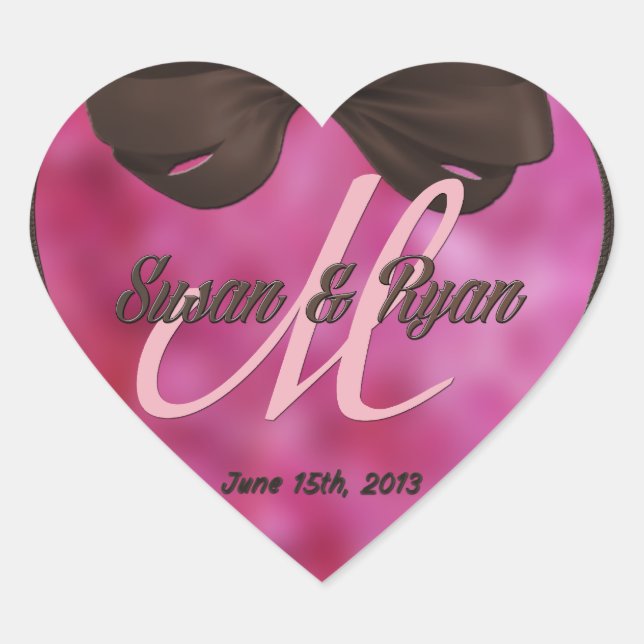 Personalize Wedding Stickers - (Front)