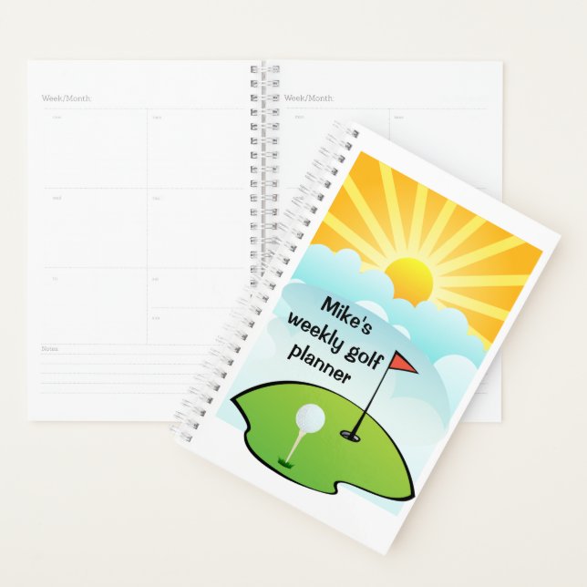 Personalize Weekly Golf Planner (Display)