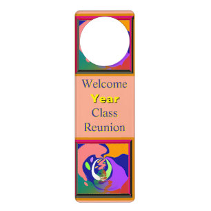Personalize Welcome Class Reunion Door Hanger