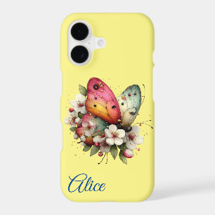 Personalize Whimsical Butterfly iPhone 17 Case