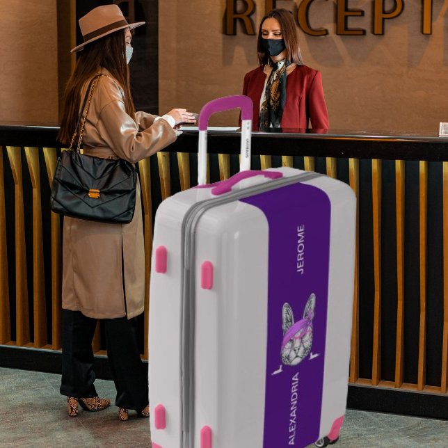 Personalize Whimsical Cute Wild Cat Suitcases (Creator Uploaded)