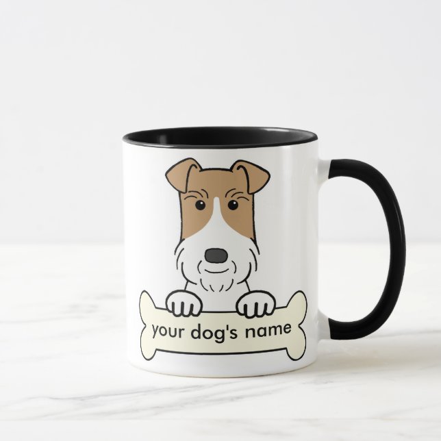 Personalize Wire Fox Terrier Mug (Right)