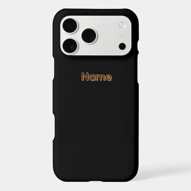 Personalize With A Name Black   Case-Mate iPhone Case (Back)