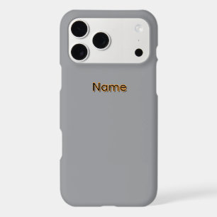 Personalize With A Name Gray  iPhone 17 Pro Max Case