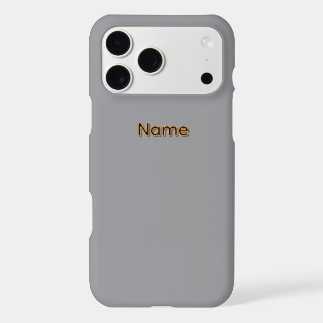 Personalize With A Name Gray  Case-Mate iPhone Case (Back)