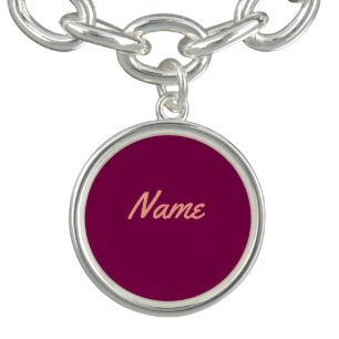 Personalize With A NAME Wine Charm Bracelet