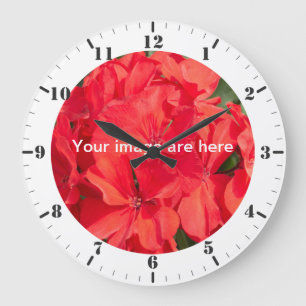 Personalize with hour markers and minute dials large clock