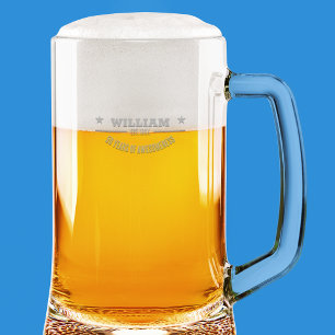 Personalize with Name and Year Custom Birthday Stein