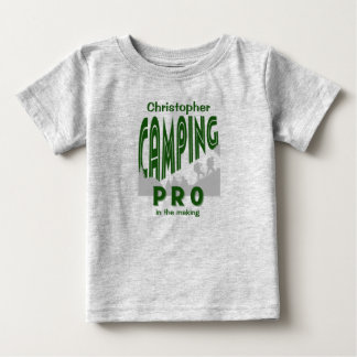 Personalize with name camping pro baby T-Shirt