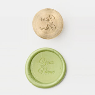 Personalize With Name Green  Wax Seal Stamp