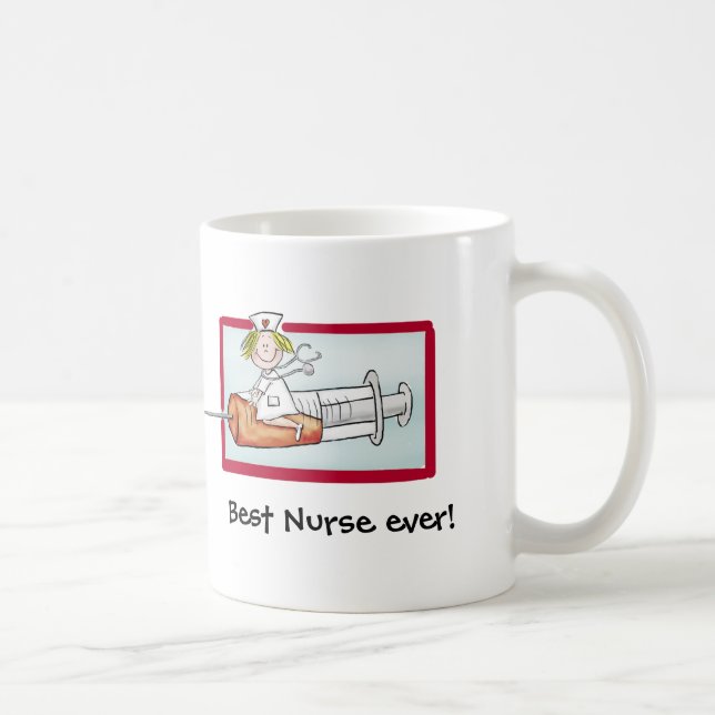 Personalize with name - The Super Nurse Coffee Mug (Right)