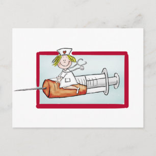 Personalize with name - The Super Nurse Postcard
