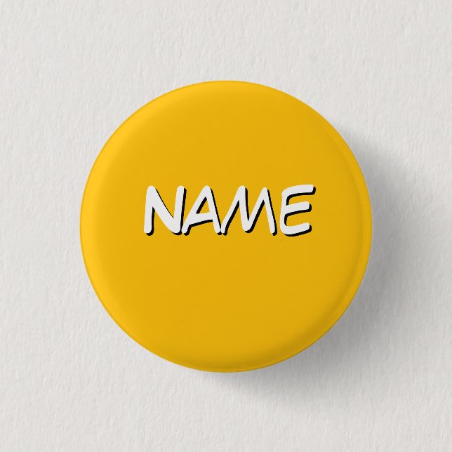 Personalize With Name Yellow Button (Front)