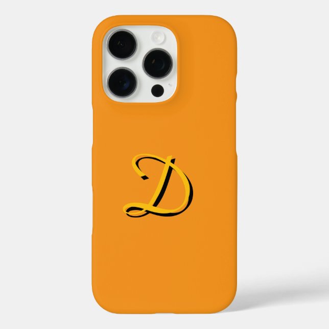 Personalize With Your Monogram Gold   Case-Mate iPhone Case (Back)